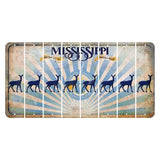 Mississippi Creative Culture Cut License Plate Strips (Set of 8) Doe