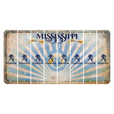 Mississippi Creative Culture Cut License Plate Strips (Set of 8) Zodiac Sign - Aquarius