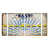 Mississippi Creative Culture Cut License Plate Strips (Set of 8) Dozer