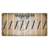 Mississippi State Seal Cut License Plate Strips (Set of 8) Forward Slash