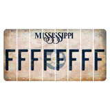 Mississippi Magnolia Blossom Cut License Plate Strips (Set of 8) F