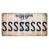 Mississippi Magnolia Blossom Cut License Plate Strips (Set of 8) S