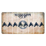 Mississippi Magnolia Blossom Cut License Plate Strips (Set of 8) Dirtbike Rider