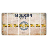 Mississippi Magnolia Blossom Cut License Plate Strips (Set of 8) Dump Truck
