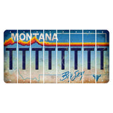 Montana Big Sky Cut License Plate Strips (Set of 8) T