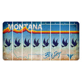 Montana Big Sky Cut License Plate Strips (Set of 8) Dove