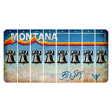 Montana Big Sky Cut License Plate Strips (Set of 8) Liberty Bell