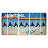 Montana Big Sky Cut License Plate Strips (Set of 8) Dirtbike Rider