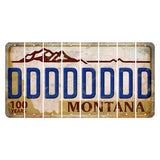 Montana Centennial Cut License Plate Strips (Set of 8) D