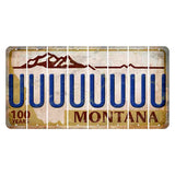 Montana Centennial Cut License Plate Strips (Set of 8) U