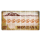 Montana Centennial Cut License Plate Strips (Set of 8) Pretzel