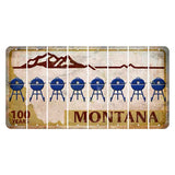 Montana Centennial Cut License Plate Strips (Set of 8) Grill