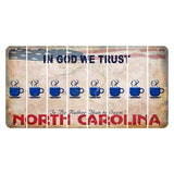 North Carolina In God We Trust Cut License Plate Strips (Set of 8) Coffee Mug