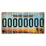 North Dakota Legendary Cut License Plate Strips (Set of 8) O
