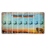 North Dakota Legendary Cut License Plate Strips (Set of 8) Scorpion