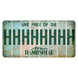 New Hampshire Cannon Mountain Cut License Plate Strips (Set of 8) H