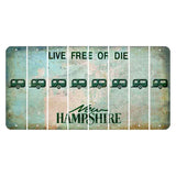 New Hampshire Cannon Mountain Cut License Plate Strips (Set of 8) Trailer