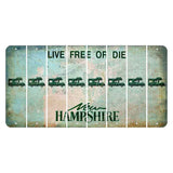New Hampshire Cannon Mountain Cut License Plate Strips (Set of 8) Camper