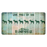 New Hampshire Cannon Mountain Cut License Plate Strips (Set of 8) Donkey