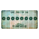 New Hampshire Cannon Mountain Cut License Plate Strips (Set of 8) Saw Blade