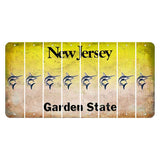 New Jersey Yellow Garden State Cut License Plate Strips (Set of 8) Swordfish