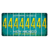 New Mexico Teal Centennial Cut License Plate Strips (Set of 8) 4