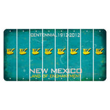 New Mexico Teal Centennial Cut License Plate Strips (Set of 8) Sloth