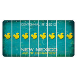 New Mexico Teal Centennial Cut License Plate Strips (Set of 8) Squirrel