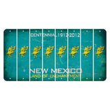 New Mexico Teal Centennial Cut License Plate Strips (Set of 8) Fairy