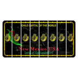 New Mexico Black Chile Cut License Plate Strips (Set of 8) Grenade