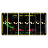 New Mexico Black Chile Cut License Plate Strips (Set of 8) Dog