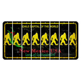 New Mexico Black Chile Cut License Plate Strips (Set of 8) Bigfoot