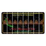 New Mexico Black Chile Cut License Plate Strips (Set of 8) Emoji - Poop