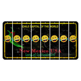 New Mexico Black Chile Cut License Plate Strips (Set of 8) Emoji - Laughing