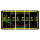 New Mexico Black Chile Cut License Plate Strips (Set of 8) Zodiac Sign - Virgo
