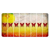 New Mexico Hot Air Balloon Cut License Plate Strips (Set of 8) Butterfly