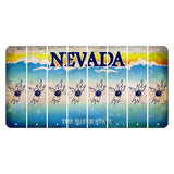Nevada Silver State Cut License Plate Strips (Set of 8) Bowling