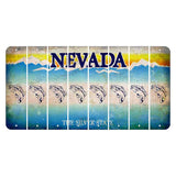 Nevada Silver State Cut License Plate Strips (Set of 8) Fish