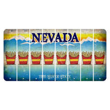 Nevada Silver State Cut License Plate Strips (Set of 8) French Fries