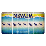 Nevada Silver State Cut License Plate Strips (Set of 8) Kangaroo
