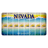 Nevada Silver State Cut License Plate Strips (Set of 8) Dozer