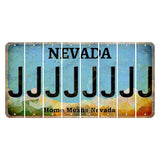 Nevada Home Means Nevada Cut License Plate Strips (Set of 8) J