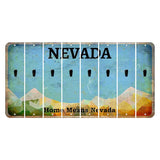 Nevada Home Means Nevada Cut License Plate Strips (Set of 8) Apostrophe