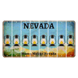 Nevada Home Means Nevada Cut License Plate Strips (Set of 8) Lantern