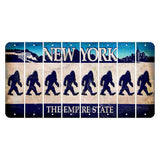 New York Blue The Empire State Cut License Plate Strips (Set of 8) Bigfoot