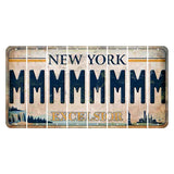 New York Excelsior Cut License Plate Strips (Set of 8) M