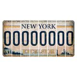 New York Excelsior Cut License Plate Strips (Set of 8) O