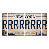 New York Excelsior Cut License Plate Strips (Set of 8) R