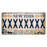 New York Excelsior Cut License Plate Strips (Set of 8) X