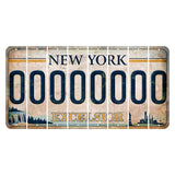 New York Excelsior Cut License Plate Strips (Set of 8)